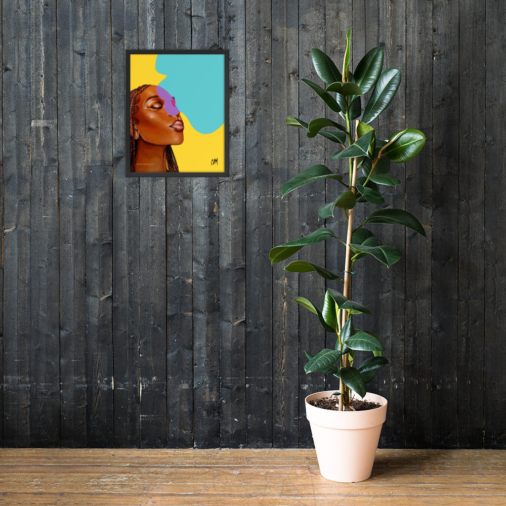 Message Received, Thank you Framed poster