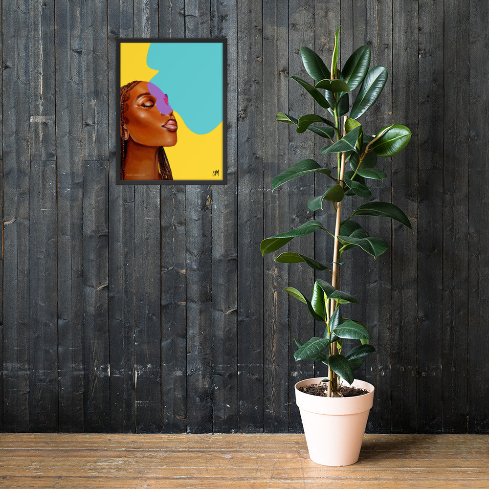 Message Received, Thank you Framed poster