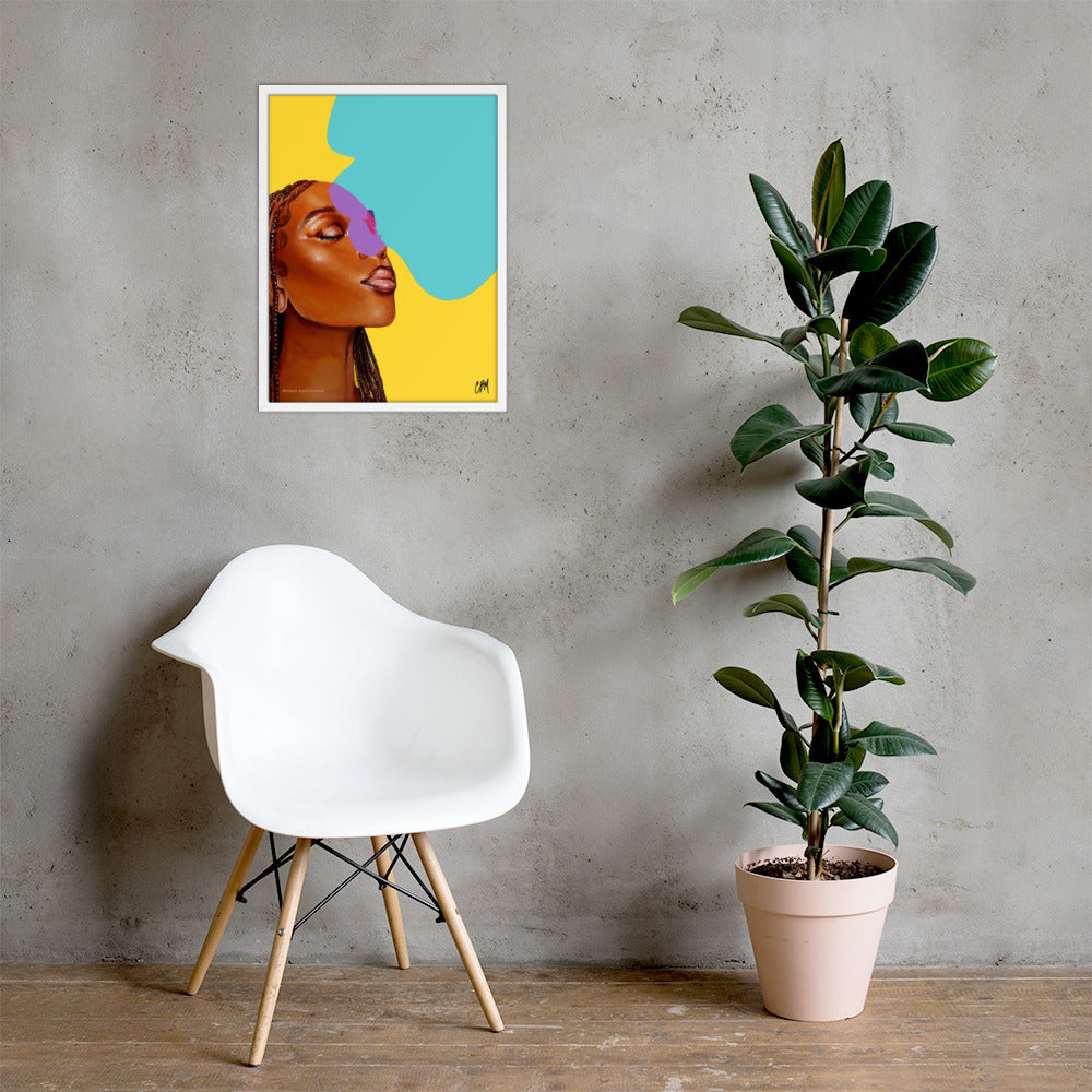 Message Received, Thank you Framed poster