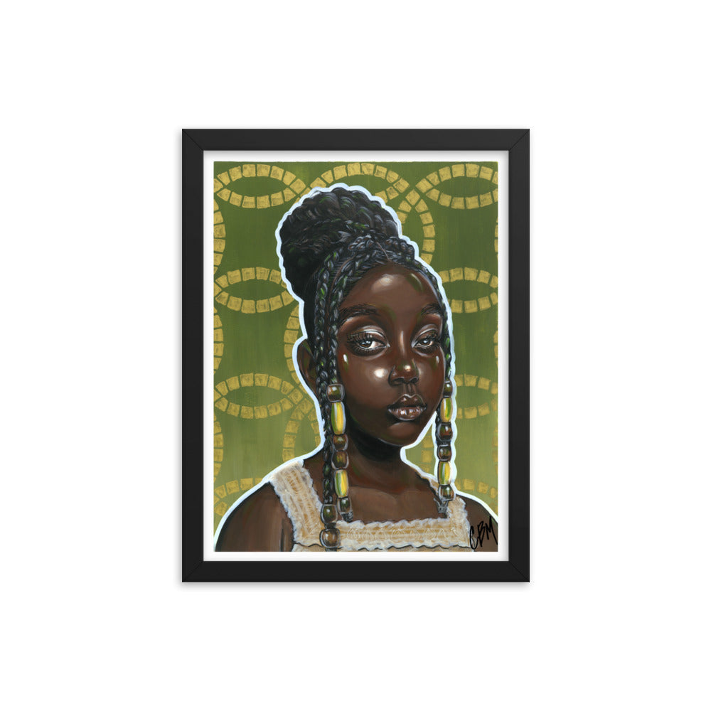 Gouache Gyal 1 Framed poster