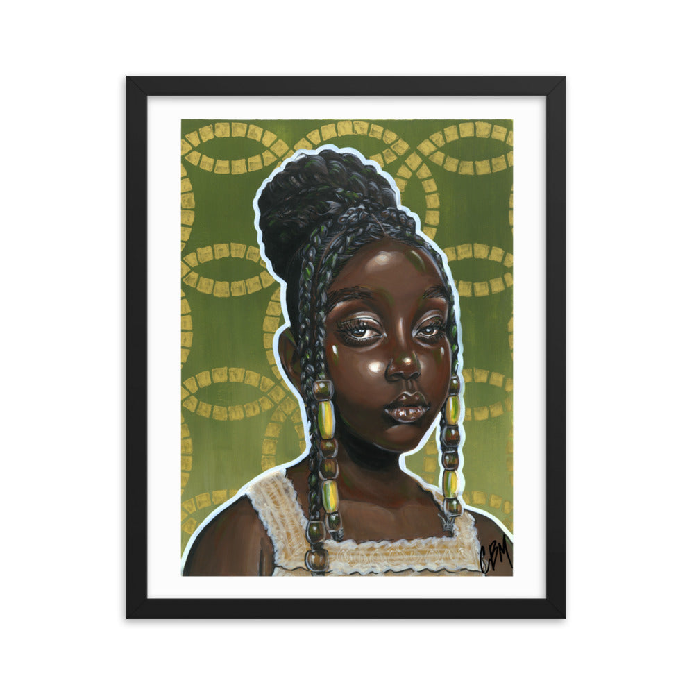 Gouache Gyal 1 Framed poster