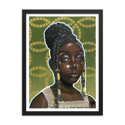 Gouache Gyal 1 Framed poster