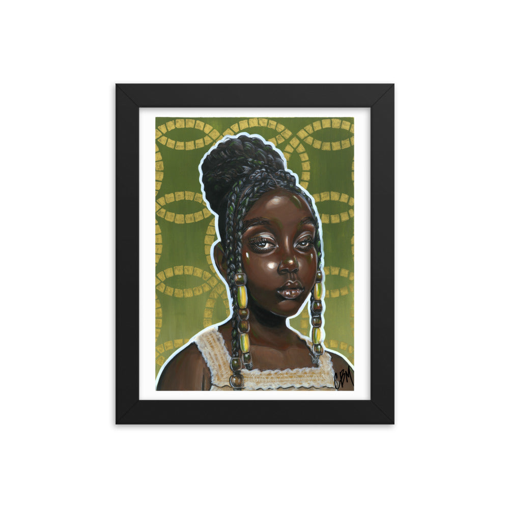 Gouache Gyal 1 Framed poster