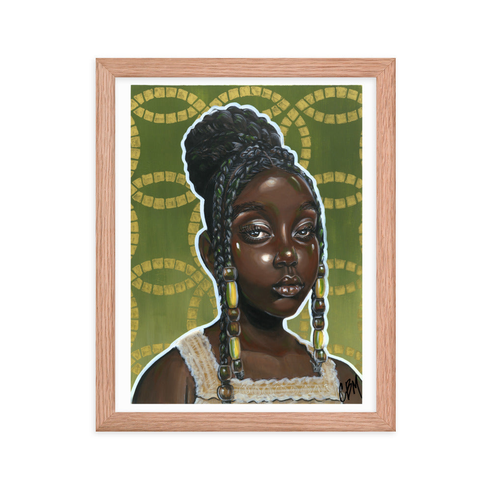 Gouache Gyal 1 Framed poster