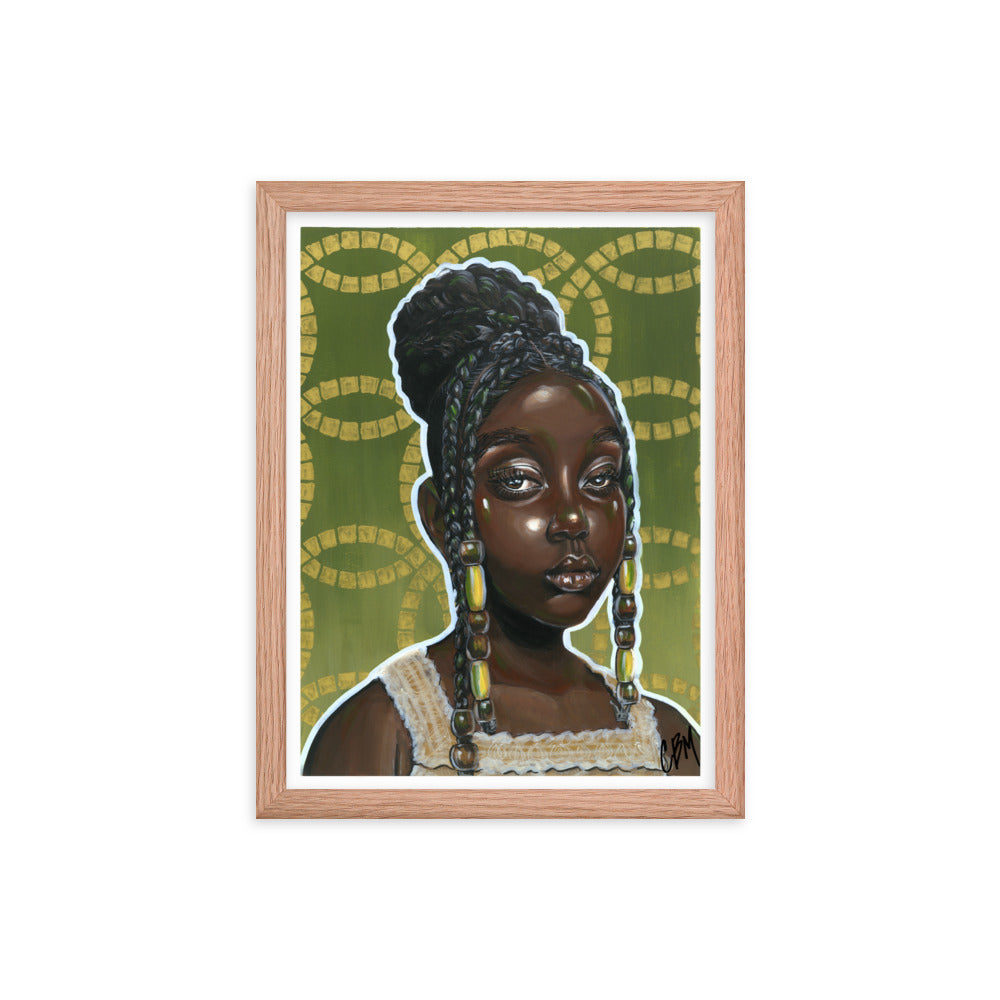 Gouache Gyal 1 Framed poster