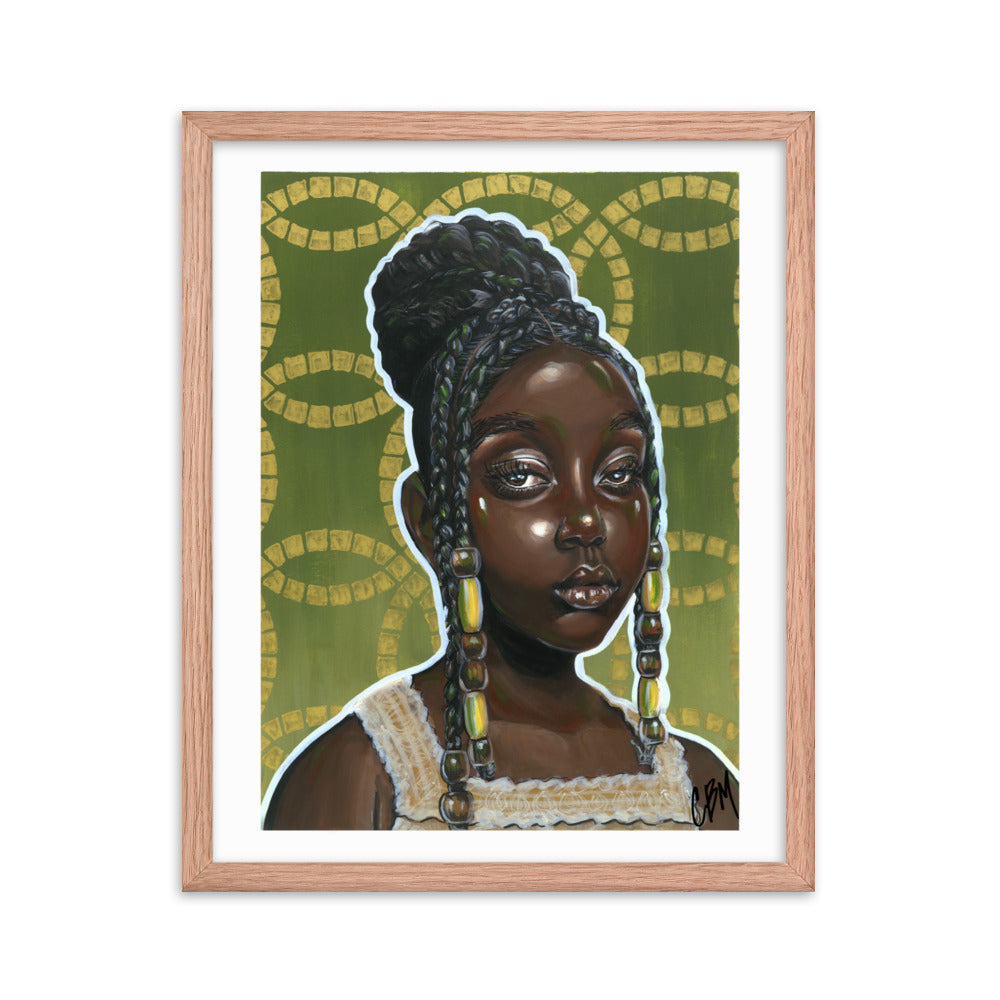 Gouache Gyal 1 Framed poster