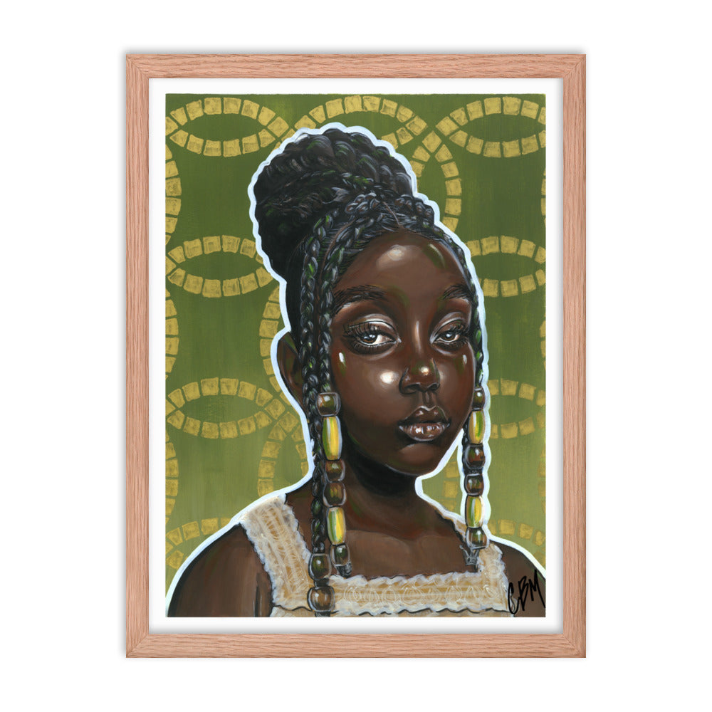 Gouache Gyal 1 Framed poster