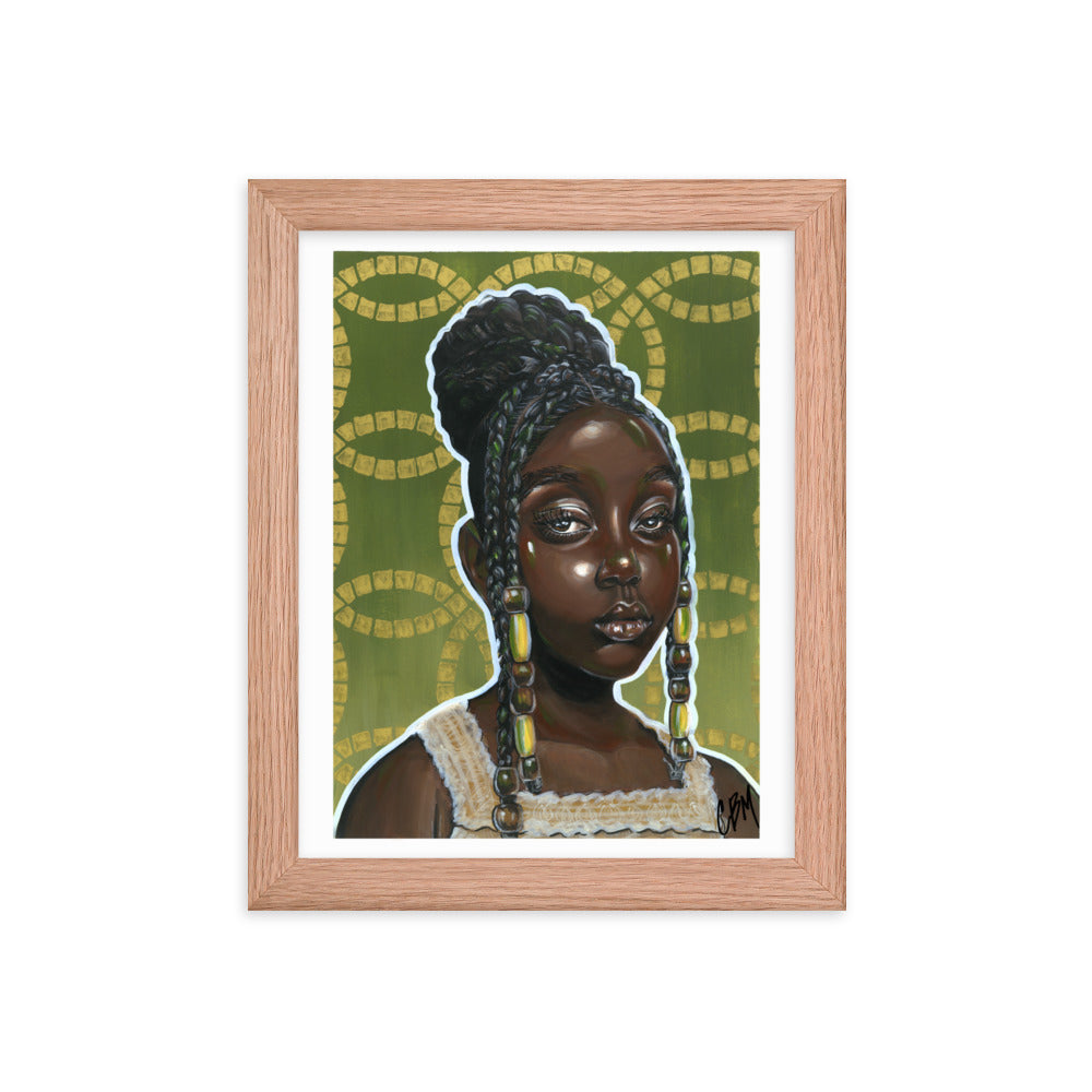 Gouache Gyal 1 Framed poster