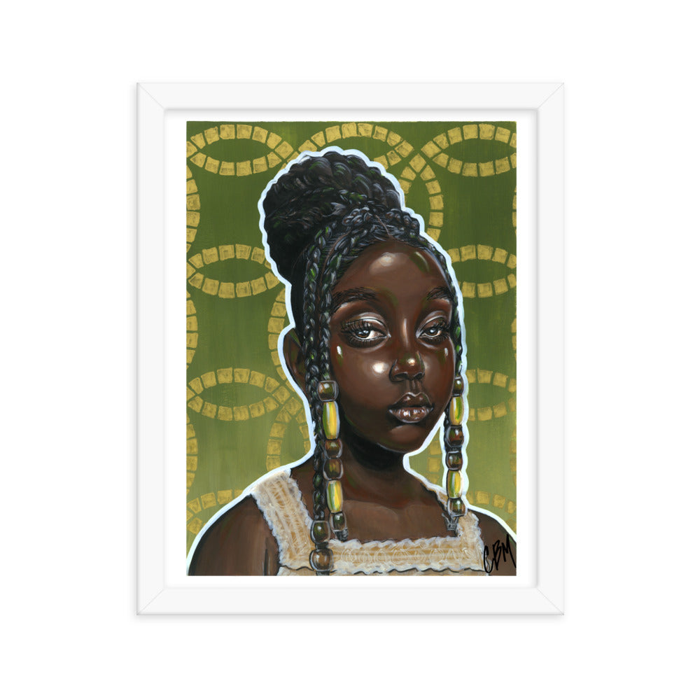 Gouache Gyal 1 Framed poster