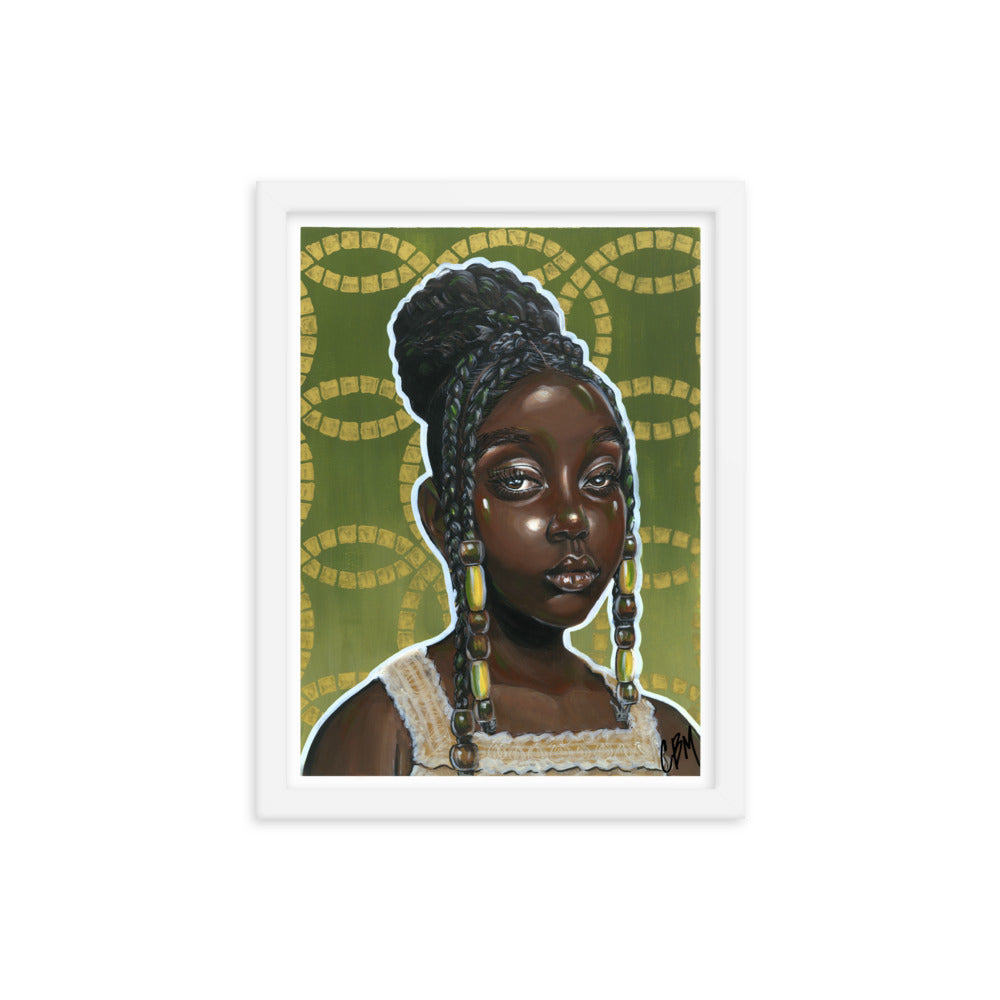 Gouache Gyal 1 Framed poster