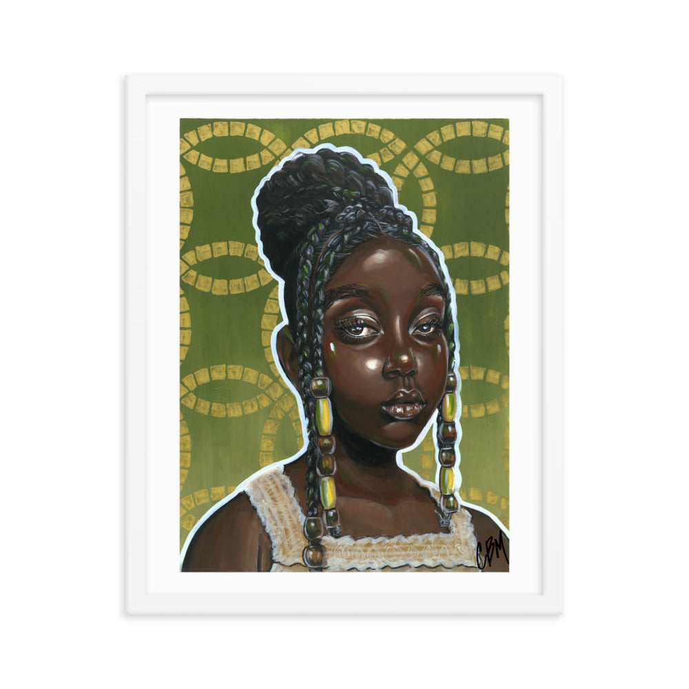 Gouache Gyal 1 Framed poster