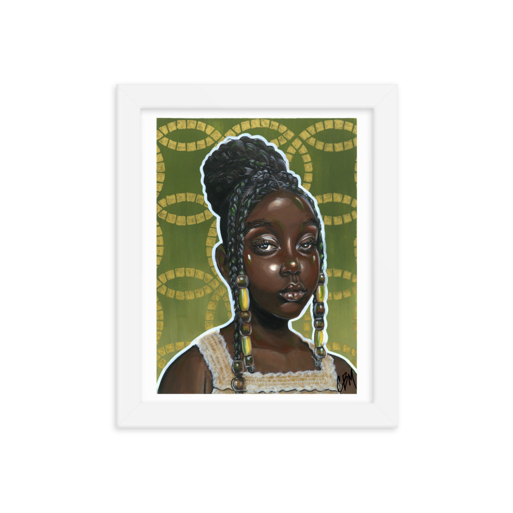 Gouache Gyal 1 Framed poster