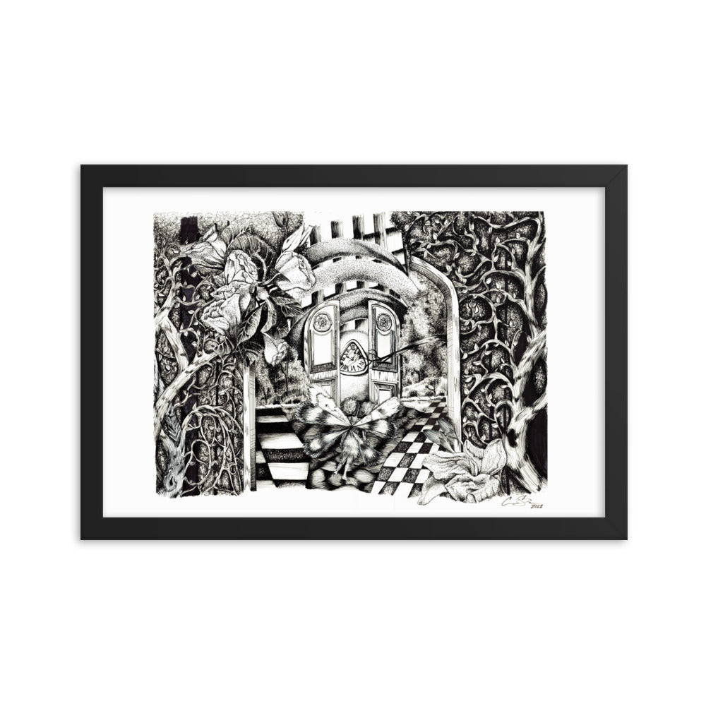 Inky Wonderland Framed photo paper poster