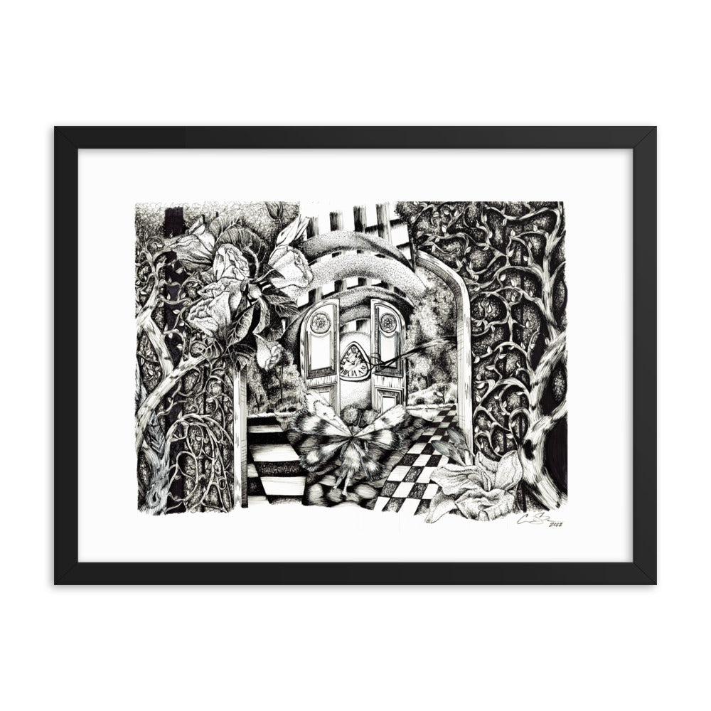 Inky Wonderland Framed photo paper poster