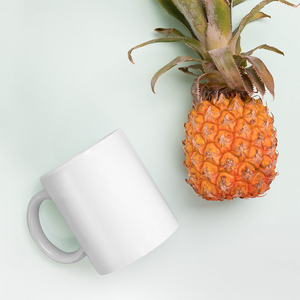 CBMA White glossy mug