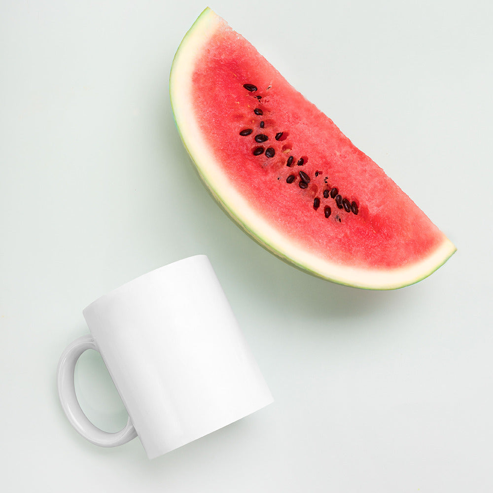 CBMA White glossy mug