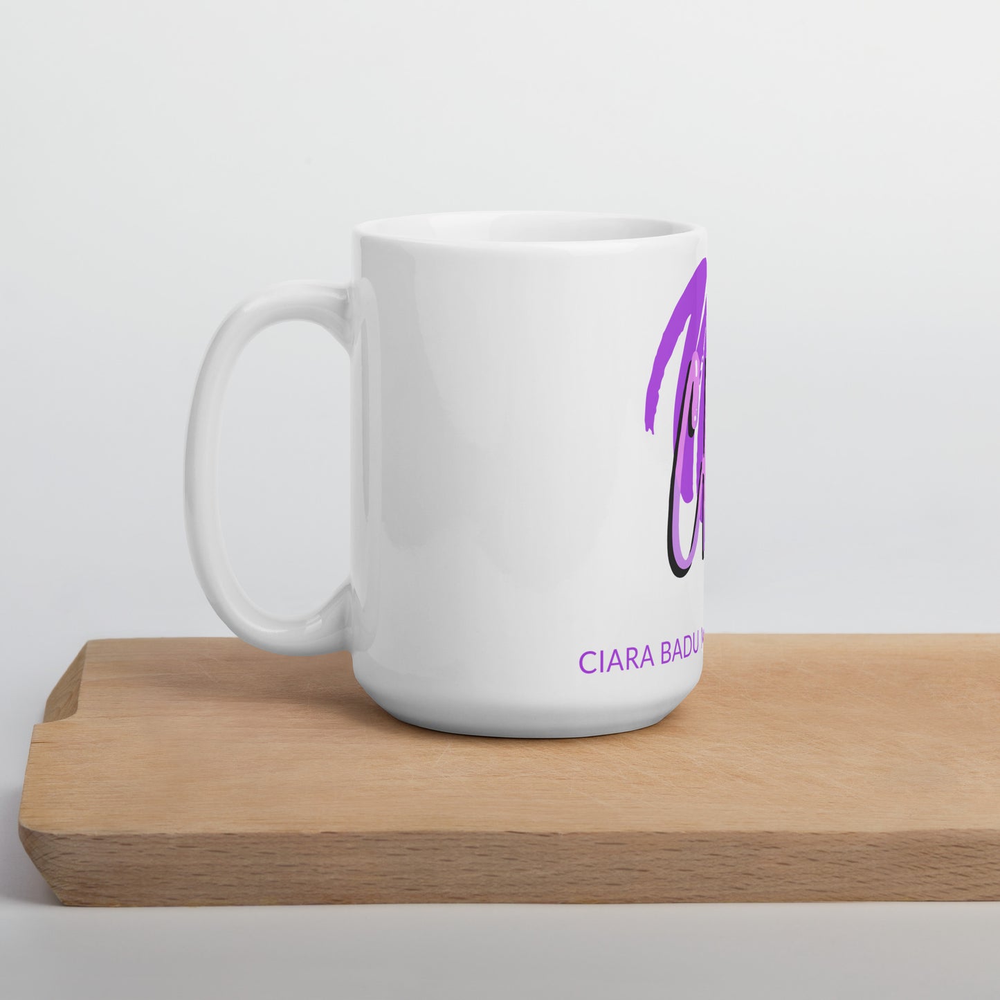 CBMA White glossy mug