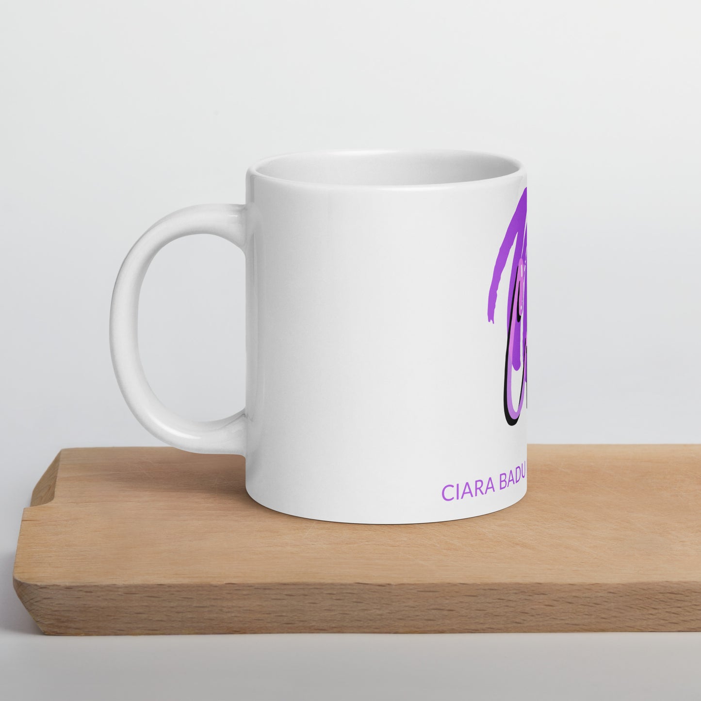 CBMA White glossy mug